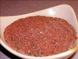 The homemade Kentucky fried chicken seasoning. Fried chicken seasoning